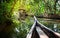 Boat in backwaters jungle