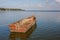 Boat in the bay of Juodkrante