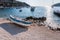 Boat on the beach at Agios Nikolaos port, Zakynthos