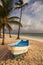 Boat on the beach, Caribbean Sunrise