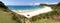 Boat Beach Seal Rocks Panorama NSW Australia