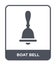 boat bell icon in trendy design style. boat bell icon isolated on white background. boat bell vector icon simple and modern flat