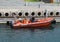 A boat belonging to the IFCN the Institute for Forestry and Nature Conservation moored in Funchal harbour with workers preparing