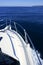Boat bow, yatch vacation on the blue ocean