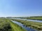 A boat on a canal at De Alde Feanen National Park