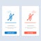 Boat, Canoe, Kayak, Ship  Blue and Red Download and Buy Now web Widget Card Template