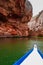 Boat on Canyon of San Francisco river