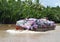 Boat carrying coconuts