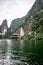 Boat cave tour in Trang An Scenic Landscape formed by karst towers and plants along the river (UNESCO World Heritage Site). It\'s