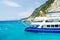 Boat in Clear blue water in Lefkada Island, Greece -4