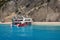 Boat in Clear blue water in Lefkada Island, Greece -5