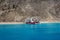 Boat in Clear blue water in Lefkada Island, Greece -6