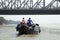 A boat crossing Hoogly river in Kolkata