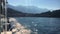 Boat Crossing Lake Como, Lombardy, Italy