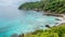 Boat cruising in Andaman sea tropical beach, Myanmar sea