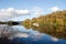 Boat cruising down the river blackwater