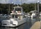 A boat docked in Hamilton Island marina