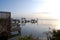 Boat docks on the bay