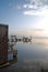 Boat docks on the bay