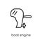 Boat Engine icon. Trendy modern flat linear vector Boat Engine i