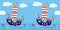 Boat, find ten differences, game, activity, vector illustration