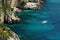 Boat floating on water, Capri