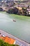 Boat floats on the river Douro,Porto, Portugal