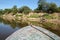 Boat floats on the water