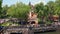 Boat going down in Splash Mountain attraction from Steam Boat Liberty Square at Magic Kingdom 1