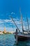 Boat in Grand Canal with San Giorgio Island