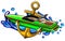 Boat Graphics, Stripe Vinyl Ready vector illustration