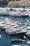 a boat with guests of yacht brokers departs from the shore in the largest fair exhibition in the world yacht show MYS
