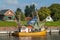 Boat in harbor of Greetsiel, Germany