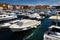 The boat harbour at Rovinj Croatia