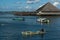 Boat and House at Semporna Town