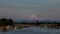 Boat Houses and Marina at Hayden Island Along Columbia River