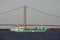 Boat and Humber Bridge.