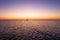 Boat on the Ijsselmeer near the lighthouse Paard van Marken