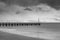 Boat jetty on a stormy afternoon