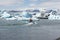 Boat in Jokulsarlon