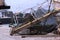 Boat ladders in the port of Las Palmas