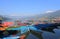 Boat lake cruise landscape Pokhara Nepal