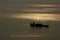 Boat in Lake at dusk