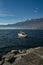 A boat on the lake Maggiore in Ascona