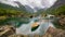 Boat in a lake, Norway