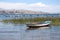 Boat on Lake Titicaca