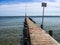 Boat landing stage with rescue ring and rescue pole2