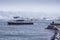 Boat leaving Bodo Harbor in Norway