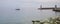 Boat and Lighthouses in Bastia harbour