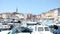 Boat marina and promenade in Rovinj